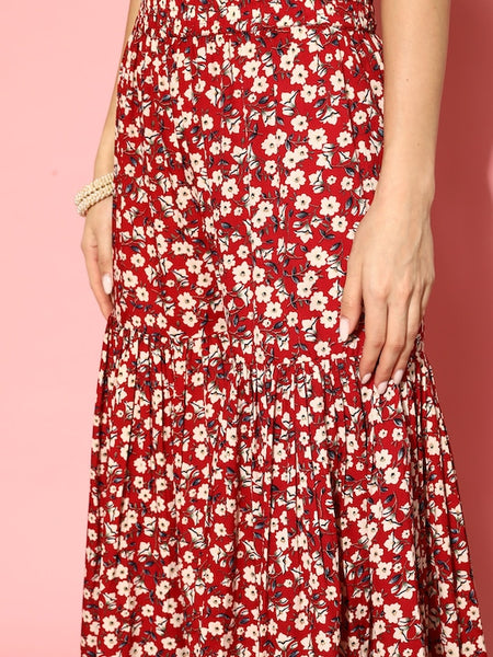 Copy of Women Floral Embroidered Mirror Work Kurta With Trousers & Dupatta VitansEthnics