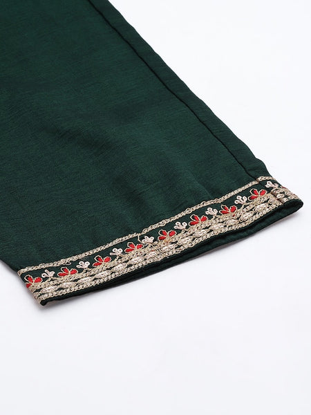 Copy of Women Solid Silk Blend Hyper Texture Kurta Set VitansEthnics