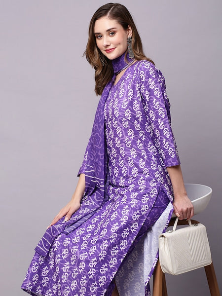 Women Ethnic Motifs Printed Regular Kurta With Trousers & Dupatta VitansEthnics