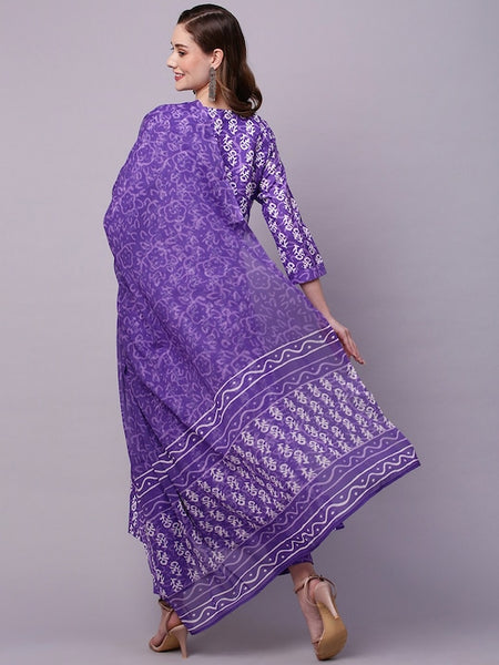 Women Ethnic Motifs Printed Regular Kurta With Trousers & Dupatta VitansEthnics