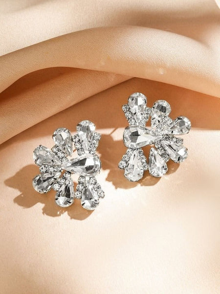 Women Rhodium-Plated Crystal American Diamond & Cubic Zirconia Studded Jewellery Set VitansEthnics