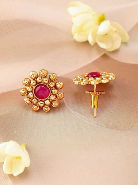 18k Gold-Plated Pink Kundan-Studded & Beaded Jewellery Set (Copy) VitansEthnics