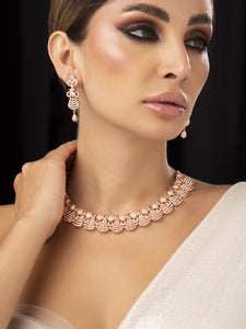 Women Gold-Plated Emerald Stone-Studded Statement Jewellery Set (Copy) VitansEthnics