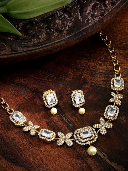 Women Gold-Plated Beaded Jewellery Set VitansEthnics