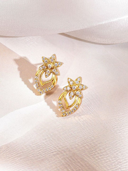 Women Gold-Plated Cubic Zirconia Studded Jewellery Set VitansEthnics