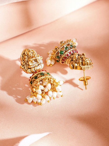 Women Gold-Plated Artificial Beads-Studded & Beaded Traditional Jewellery Set VitansEthnics
