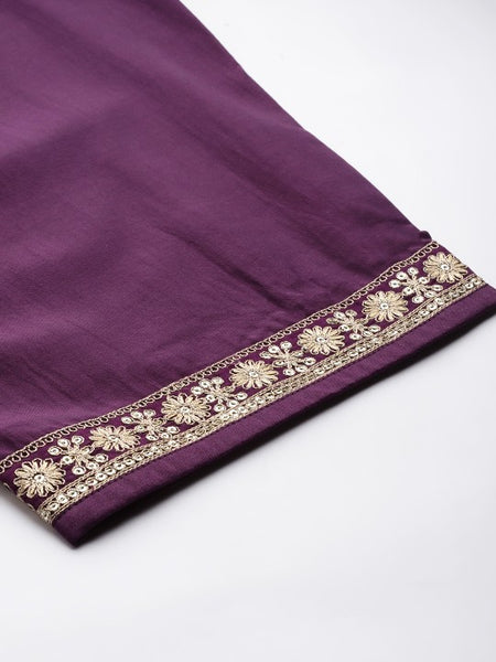 Women Floral Printed Kurta With Trousers & Dupatta Set