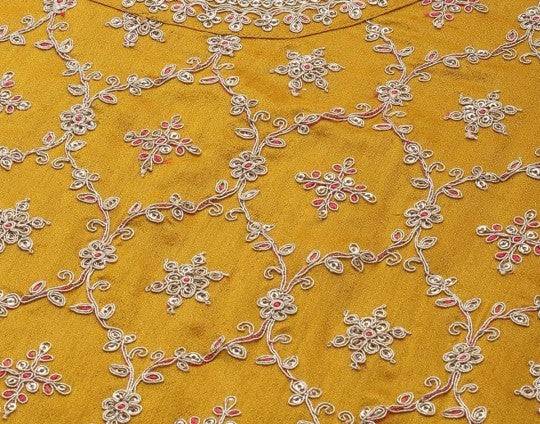 Women Floral Embroidered Sequinned Scoop Neck Straight Kurta With Sharara And Dupatta VitansEthnics