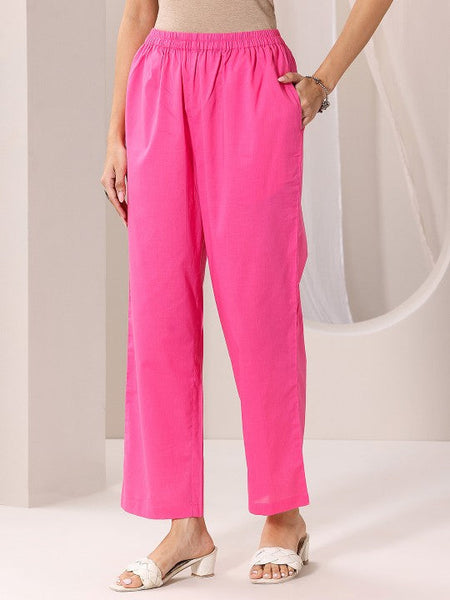 Women Ethnic Motifs Printed Round Neck Straight Kurta with Trousers & Dupatta Set VitansEthnics