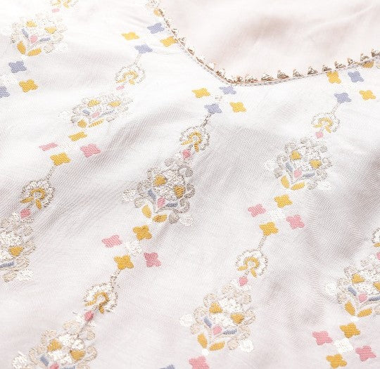 Women Ethnic Motifs Woven Kurta with Trousers & Dupatta Set