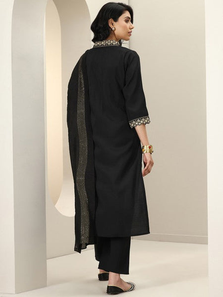 Women Ethnic Motifs Yoke Design Regular Sequinned Kurta with Trousers & With Dupatta VitansEthnics