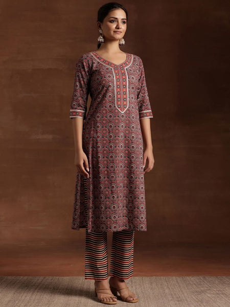 Women Ethnic Motifs Printed Gotta Patti Pure Cotton Kurta with Trousers & Dupatta