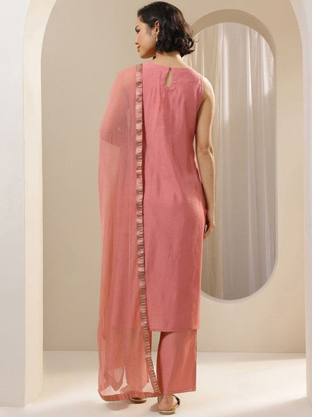 Women Regular Beads and Stones Kurta with Trousers & With Dupatta Indian Suit Set VitansEthnics