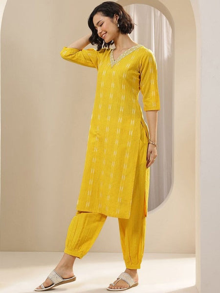 Women Ethnic Motifs Regular Thread Work Kurta with Salwar & With Dupatta Set VitansEthnics