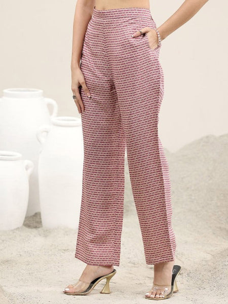 Floral Printed Thread Work Straight Kurta With Trousers & Dupatta Set VitansEthnics