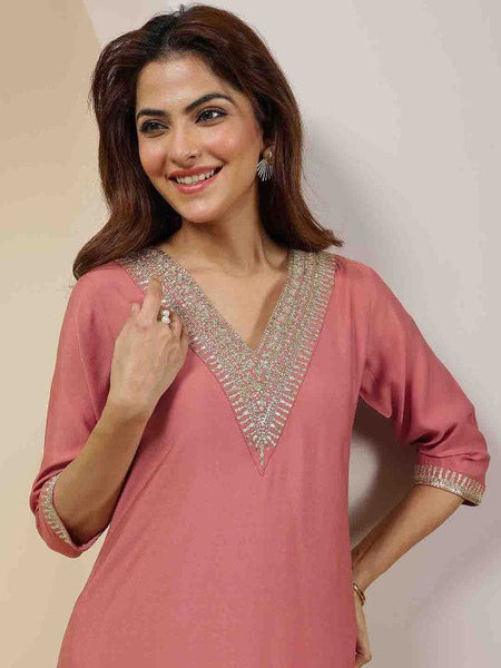 Women Ethnic Motifs Yoke Design Regular Sequinned Kurta with Trousers & With Dupatta Indian Suit Set VitansEthnics