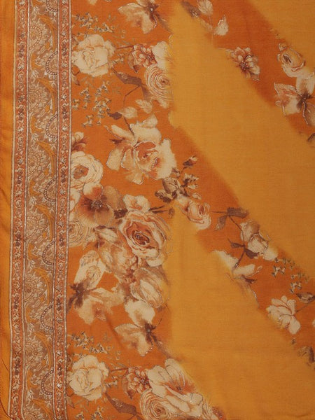 Women Floral Printed Empire Sequinned A-Line Kurta With Palazzo & Dupatta