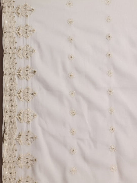 Women Ethnic Motifs Embroidered Thread Work Pure Cotton Kurta With Sharara & Dupatta Set VitansEthnics