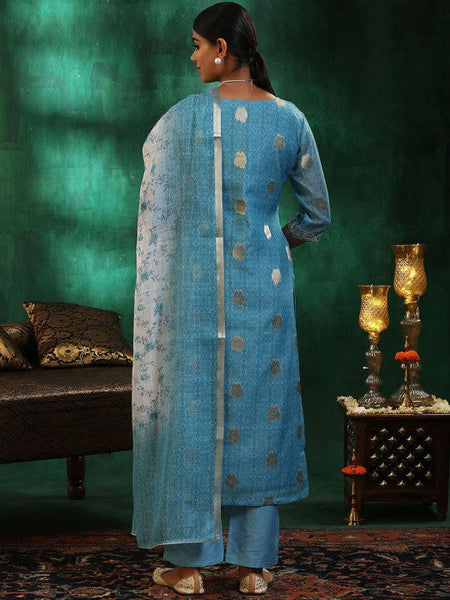 Women Ethnic Motifs Regular Sequinned Kurta with Trousers & With Dupatta Set VitansEthnics