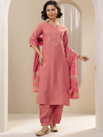 Women Floral Yoke Design Regular Kurta with Salwar & With Dupatta Indian Suit Set VitansEthnics