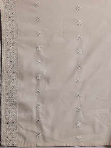 Women Ethnic Motifs High Slit Thread Work Pure Cotton Kurta with Palazzo & Dupatta Set VitansEthnics