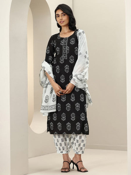Women Ethnic Motifs Printed Regular Kurta with Salwar & With Dupatta Indian Suit Set VitansEthnics