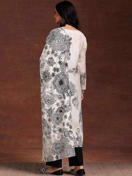 Women Floral Printed Regular Kurta with Trousers & With Dupatta Set VitansEthnics