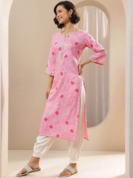 Women Floral Printed Regular Sequinned Kurta with Salwar & With Dupatta Indian Suit Set VitansEthnics