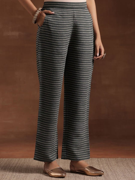 Women Ethnic Motifs Embroidered Pleated A-Line Kurta With Trouser & Dupatta