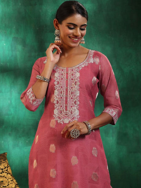 Women Ethnic Motifs Regular Sequinned Kurta with Trousers & With Dupatta Set VitansEthnics