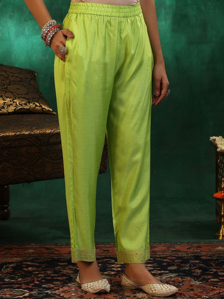 Women Ethnic Motifs Regular Kurta with Trousers & With Dupatta Set