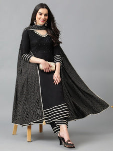 Women Regular Gotta Patti Kurta with Palazzos & With Dupatta Set VitansEthnics