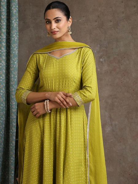 Women Floral Printed Sweet Heart Neck Anarkali Kurta with Palazzos & With Dupatta VitansEthnics