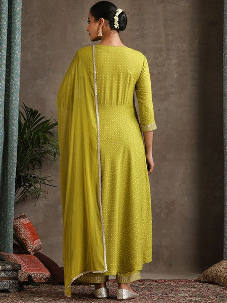 Women Floral Printed Sweet Heart Neck Anarkali Kurta with Palazzos & With Dupatta VitansEthnics
