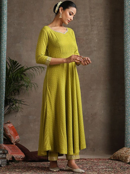 Women Floral Printed Sweet Heart Neck Anarkali Kurta with Palazzos & With Dupatta VitansEthnics