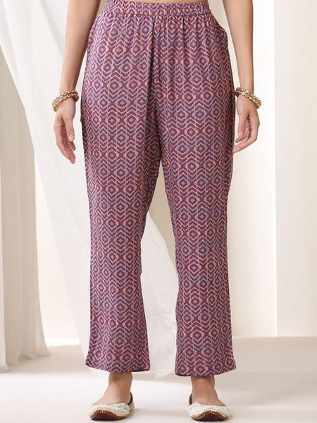 Women Ethnic Motifs Printed Regular Kurta with Trousers & With Dupatta Set VitansEthnics
