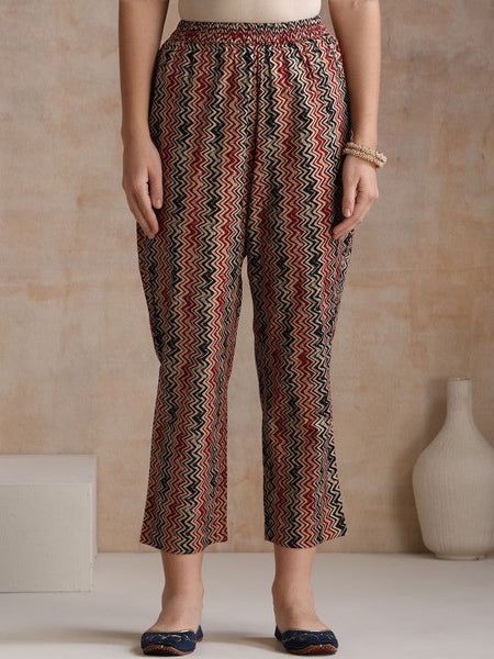 Women Floral Printed Flared Pure Cotton Kurta with Palazzos & With Dupatta Set VitansEthnics