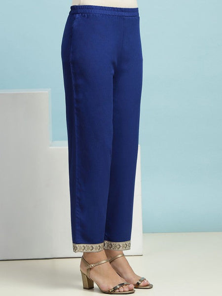 Women Floral Embroidered Sequinned V-Neck A-Line Kurta With Palazzos & Dupatta VitansEthnics