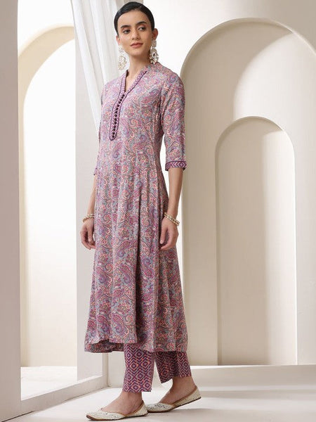 Women Ethnic Motifs Printed Regular Kurta with Trousers & With Dupatta Set VitansEthnics