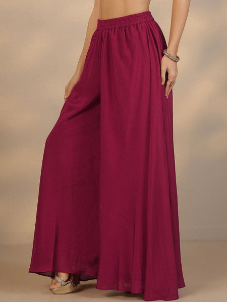 Women Woven Design Kurta with Palazzos & With Dupatta Set | Wedding Outfits VitansEthnics