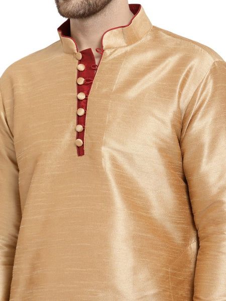 Ethnic Motifs Printed Mandarin Collar Designer Kurta with Dhoti Pants