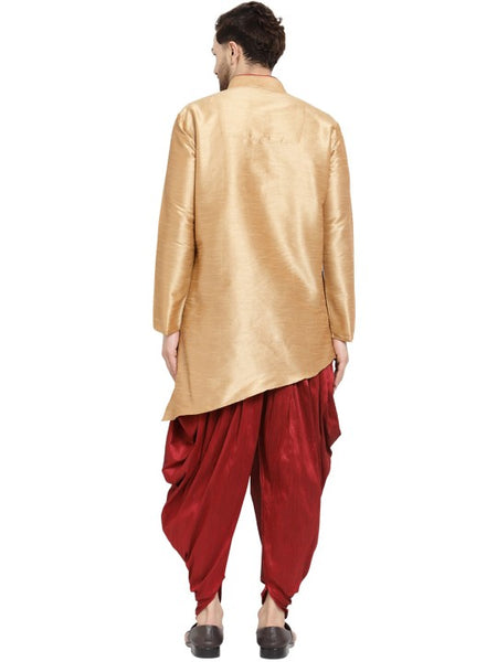 Ethnic Motifs Printed Mandarin Collar Designer Kurta with Dhoti Pants