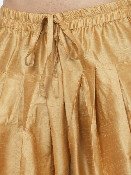 Mustard Ethnic Zari Work Regular Straight Kurta with Salwar