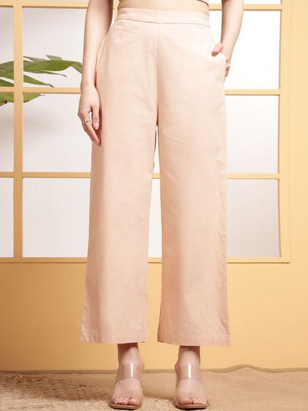 Women Pleats V Neck Tunic With Trousers Co-Ord Set VitansEthnics