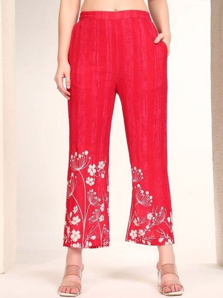 Women Printed Tunic With Trousers Co-Ord Set VitansEthnics