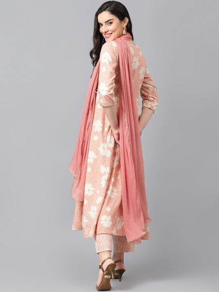 Women Ethnic Motifs Embroidered Regular Gotta Patti Kurta Palazzos & Dupatta Set (Copy) VitansEthnics