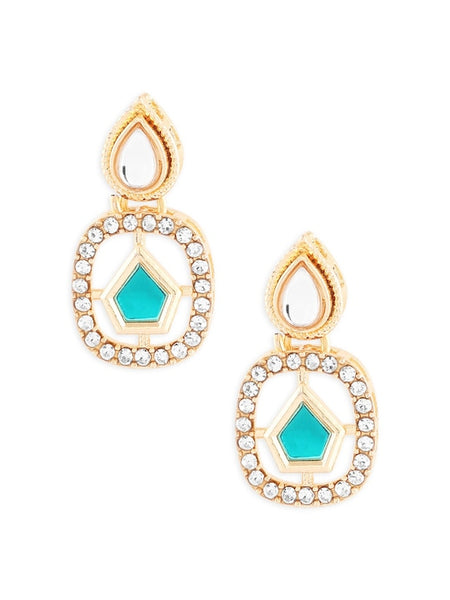 Gold-Plated AD & Kundan-Studded Jewellery Set VitansEthnics