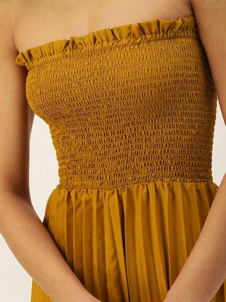 Accordion Pleated Smocked Jumpsuit VitansEthnics