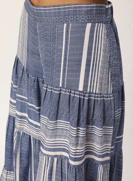 Blue Striped Co-Ords Jumpsuit VitansEthnics