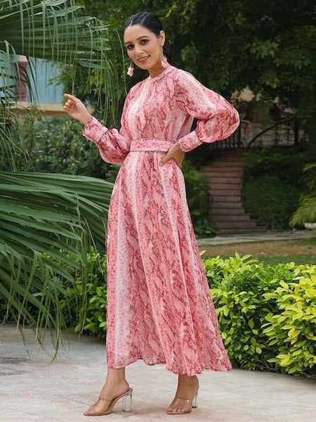 Designer Indian Printed Anarkali Dress For Women, Long Kurti For Women, Anarkali Gown, Indian Dress, Indian Gown, Indo Western Dress VitansEthnics